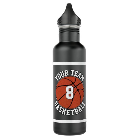Basketball Custom Team Name & Player Number Black Waterfles (Links)