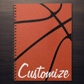 Basketball Custom Team of Player Name / Text Notitieboek