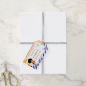 Basketball Cute African American Boy 'I went' Cadeaulabel (Met Touw)