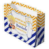 Basketball Cute Blonde Hair Boy Dank u Groot Cadeauzakje (Achterkant Gekanteld)