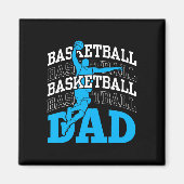 Basketball Dad Coach Team Match Player Father Dadd Magneet (Voorkant)