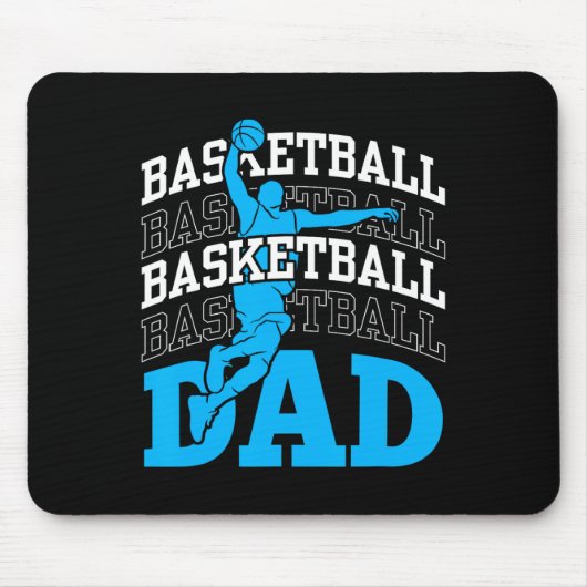 Basketball Dad Coach Team Match Player Father Dadd Muismat (Voorkant)