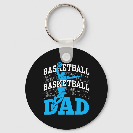 Basketball Dad Coach Team Match Player Father Dadd Sleutelhanger (Voorkant)