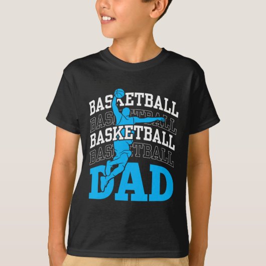 Basketball Dad Coach Team Match Player Father Dadd T-shirt (Voorkant)