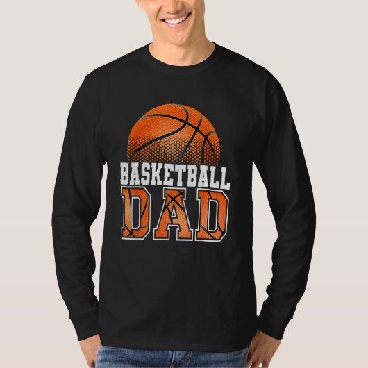 Basketball Dad Father s Day 2023 Dad Life Mens Gra T-shirt (Voorkant)