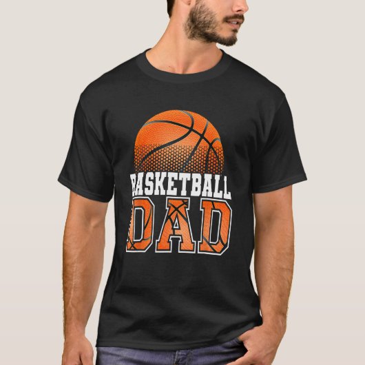 Basketball Dad Father s Day 2023 Dad Life Mens Gra T-shirt (Voorkant)