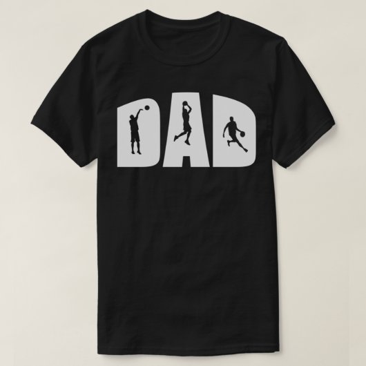 BASKETBALL DAD Fun Design Basketball Player T-shirt (Design voorkant)