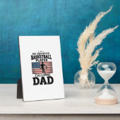 Basketball Dad Patriotic Vintage Engraving T-Shirt Fotoplaat (Zijkant)