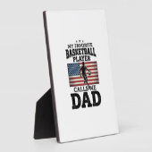 Basketball Dad Patriotic Vintage Engraving T-Shirt Fotoplaat (Zijkant)