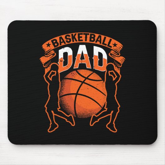 Basketball Dad Player Coach Match Team Father Dadd Muismat (Voorkant)