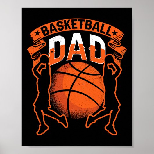 Basketball Dad Player Coach Match Team Father Dadd Poster (Voorkant)