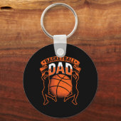 Basketball Dad Player Coach Match Team Father Dadd Sleutelhanger (Voorkant)