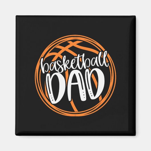 Basketball DAD Shirt Magneet (Voorkant)