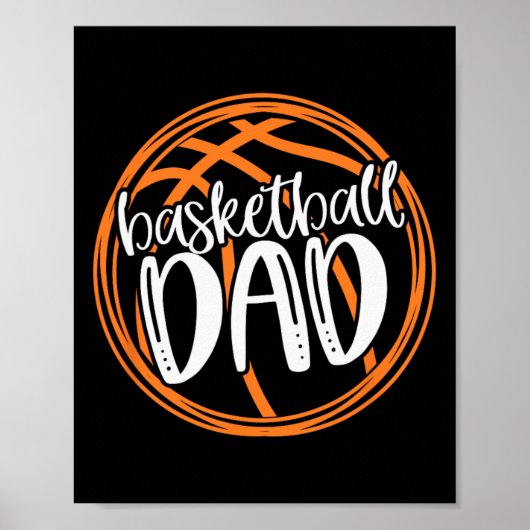 Basketball DAD Shirt Poster (Voorkant)