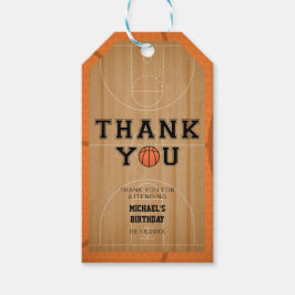 Basketball Dank je cadeau Labels Cadeaulabel