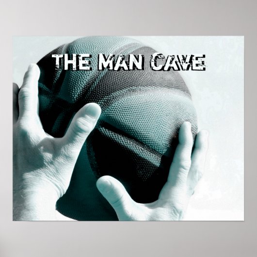  Basketball DE MAN CAVE Poster (Voorkant)