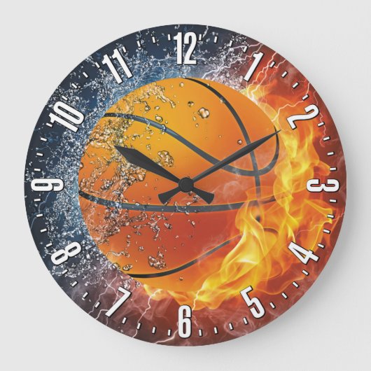 Basketball Decorative Wall Grote Klok (Voorkant)