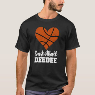 Basketball Deedee Basketball Heart Grandma Dee Dee T-shirt