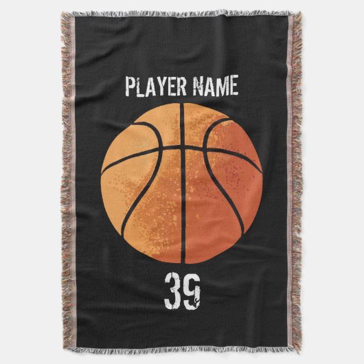 Basketball () deken (Voorkant Verticaal)