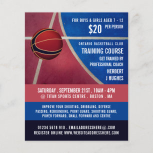 Basketball Design, Basketball Training Course Flyer