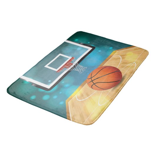 Basketball Design Bath Mat (Gekanteld)