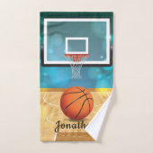 Basketball Design Bath Towel Set Bad Handdoek (Handdoek)