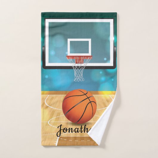 Basketball Design Bath Towel Set Bad Handdoek (Handdoek)
