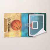Basketball Design Bath Towel Set Bad Handdoek (Handdoek)