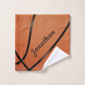 Basketball Design Bath Towel Set Bad Handdoek (Wasdoekje)