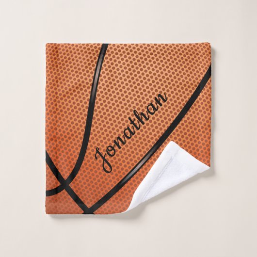Basketball Design Bath Towel Set Bad Handdoek (Wasdoekje)