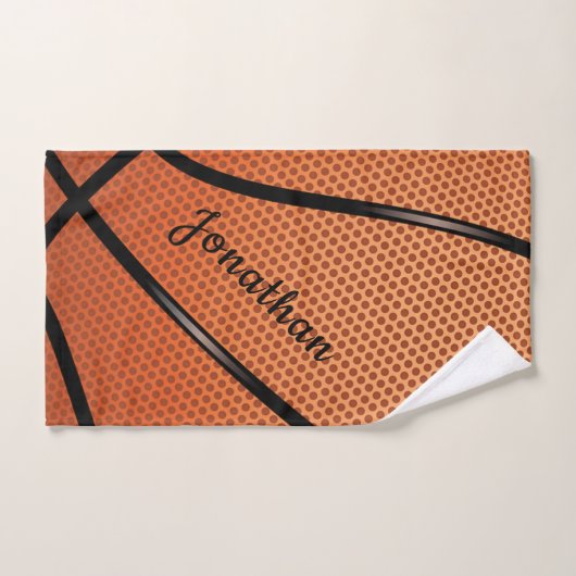 Basketball Design Bath Towel Set Bad Handdoek (Handdoek)