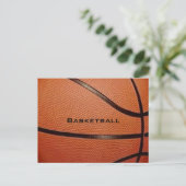 Basketball Design Briefkaart met 2015 Calendar Bac (Staand voorkant)