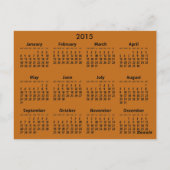 Basketball Design Briefkaart met 2015 Calendar Bac (Achterkant)