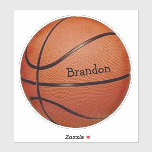 Basketball Design Contour Sticker (Vel)