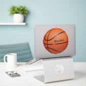 Basketball Design Contour Sticker (Laptop op bureau)