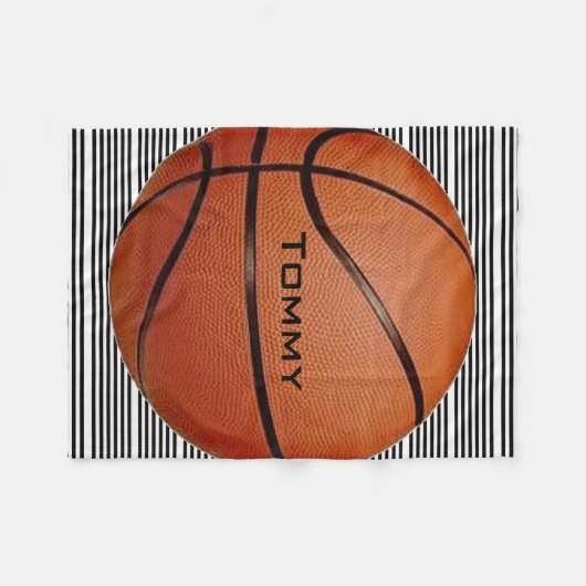 Basketball Design Fleece Blanket (Voorkant (Horizontaal))