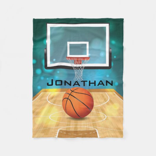Basketball Design Fleece Blanket Deken (Voorkant)