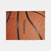 Basketball Design Fleece Blanket Deken (Voorkant (Horizontaal))