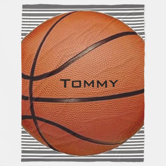 Basketball Design Fleece Blanket Deken (Voorkant)