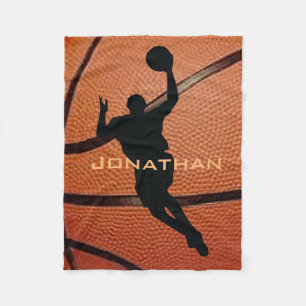 Basketball Design Fleece Blanket Deken