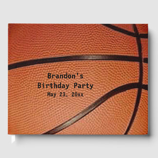 Basketball Design Guest Book Gastenboek