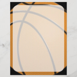 Basketball Design in Oranje en zwart