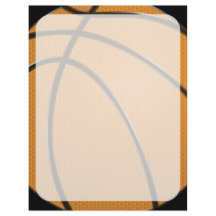 Basketball Design in Oranje en zwart