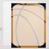 Basketball Design in Oranje en zwart (Voorkant / Achterkant)