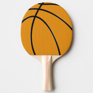 Basketball Design in Oranje en zwart Tafeltennisbatje