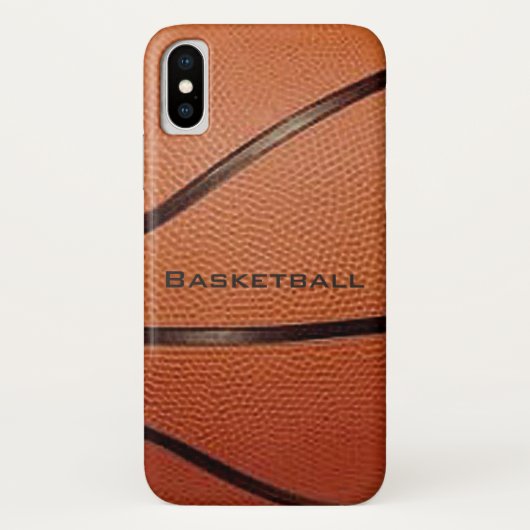 Basketball Design iPhone X Hoesje (Achterkant)
