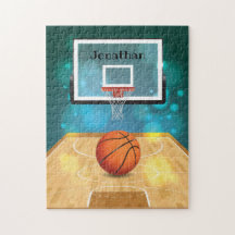Basketball Design Jigzaag Puzzle