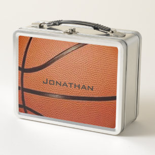 Basketball Design Metal Lunchbox