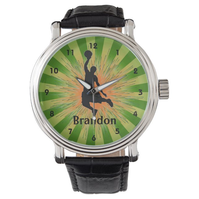  Basketball Design Watch Horloge (Voorkant)