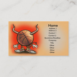 Basketball Devil Kaart Visitekaartje